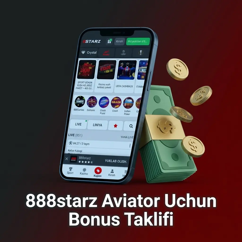 888starz Aviator uchun 200% xush kelibsiz bonus, maksimal 27 000 000 UZS, minimal depozit 50 000 UZS