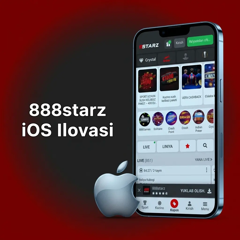 888starz iOS ilovasi iPhone va iPad uchun – kazino, stavkalar va to'lovlarni qo'llab-quvvatlaydi