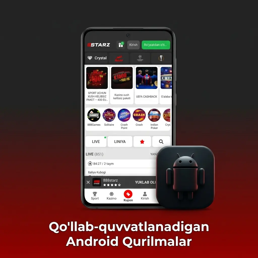 888starz PWA ilovasini qo'llab-quvvatlaydigan Android qurilmalar ro'yxati: Samsung, Xiaomi, Huawei va boshqalar