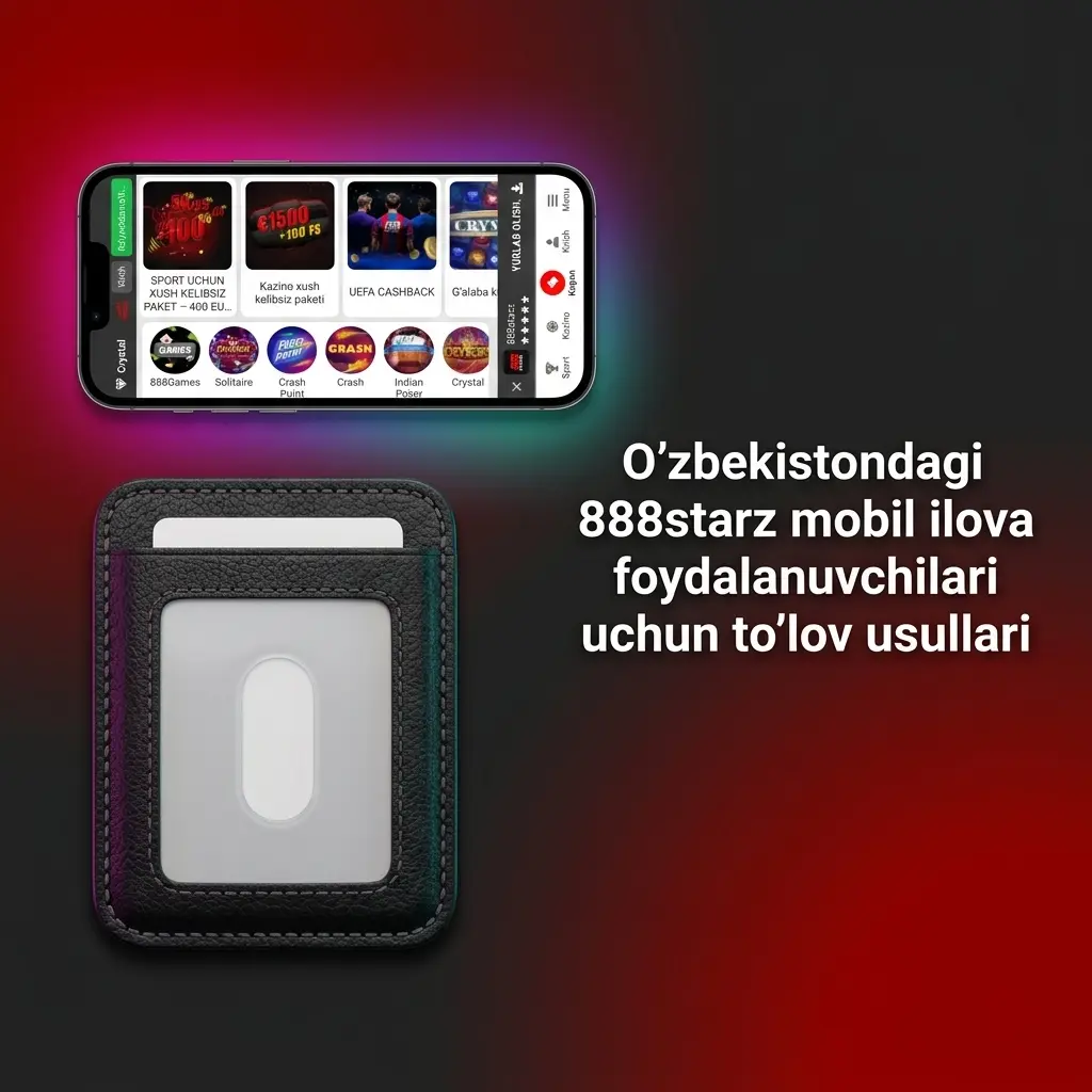 888starz O'zbekiston mobil ilovasi uchun to'lov usullari: Uzcard, HUMO, Crypto va boshqalar