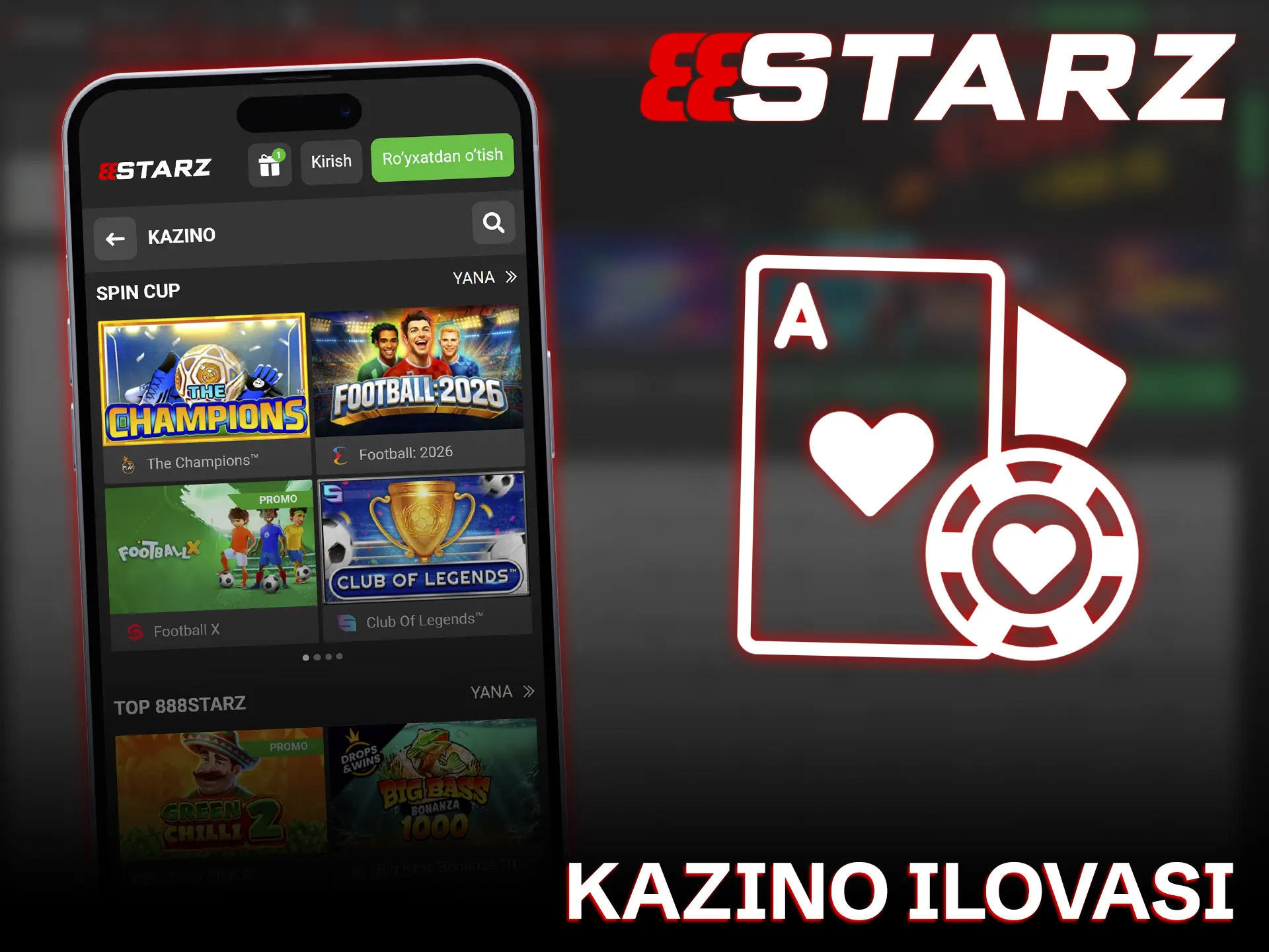 Qiziqarli slot o'yinlarini 888starz kazino ilovasida sinab ko'ring va yuting.