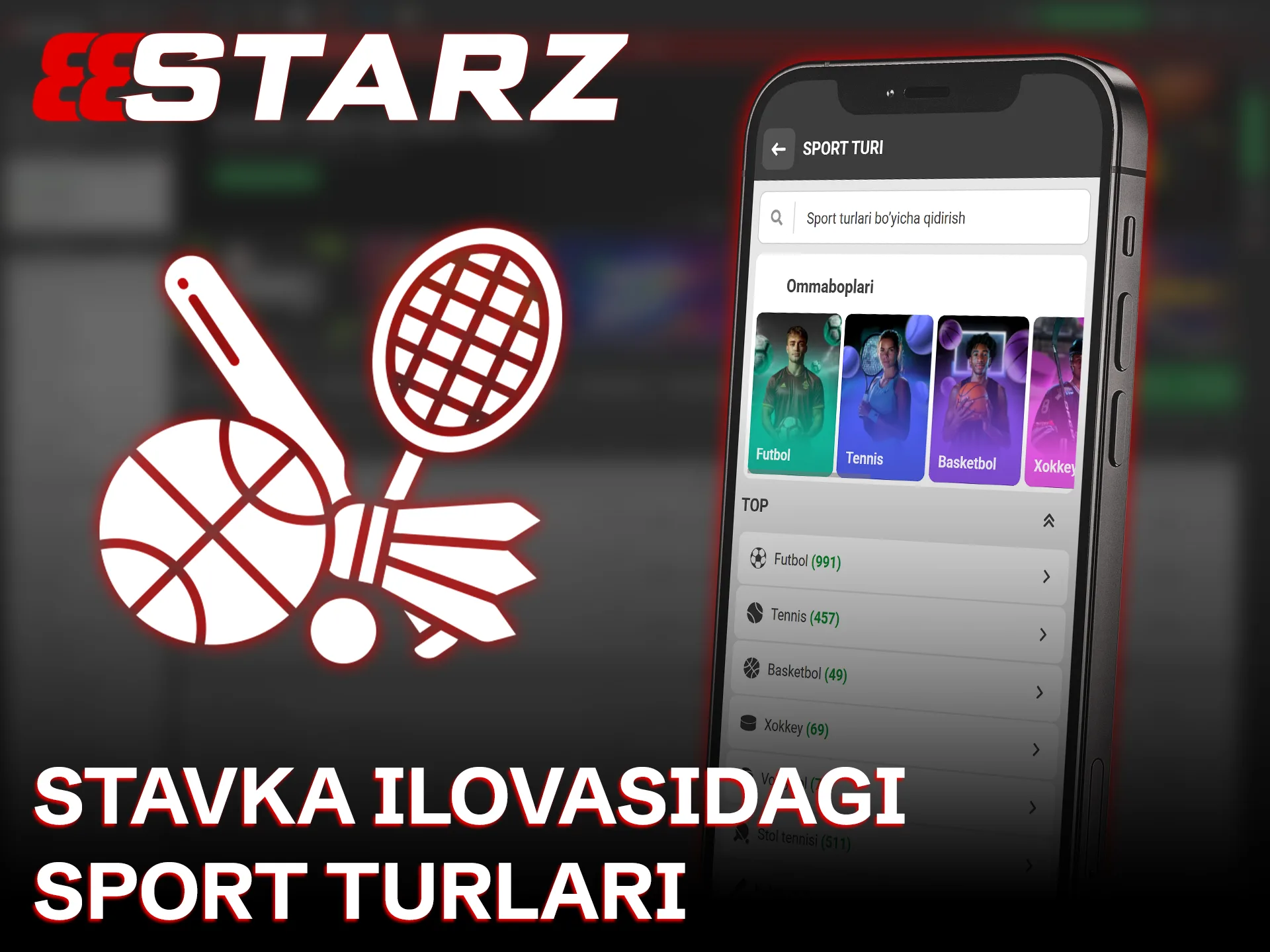 Sevimli sport turlaringizga 888starz ilovasi yordamida garov tiking va yuting.